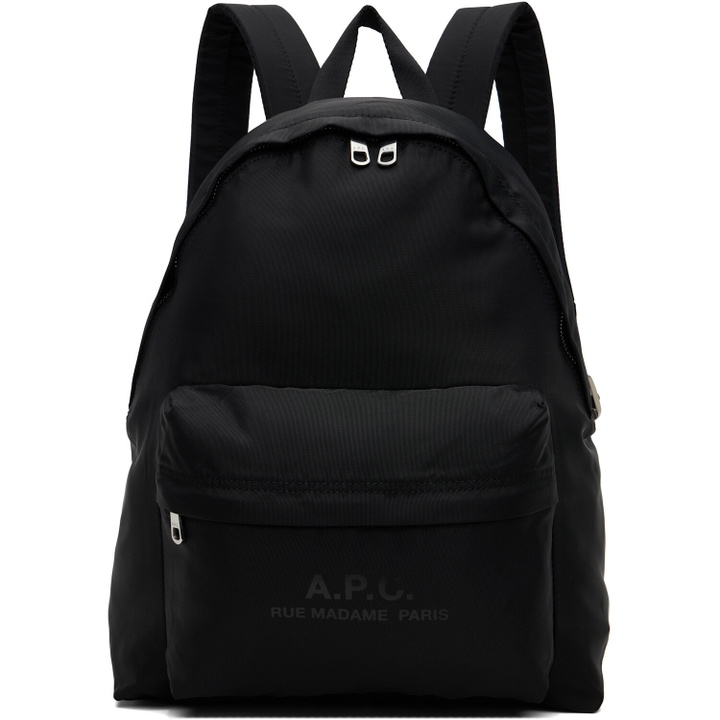Photo: A.P.C. Black Backstage Small Backpack