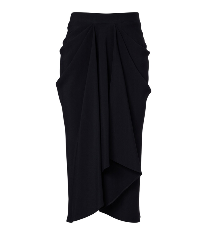 Photo: Givenchy Draped crêpe cady midi skirt