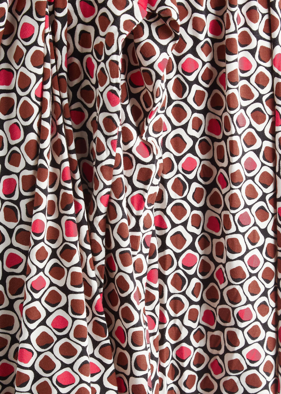 Diane Von Furstenberg Didi Printed Stretch-jersey Mini Wrap Dress Red
