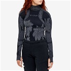 Palm Angels Women's Base Layer Ski Top in Light Grey