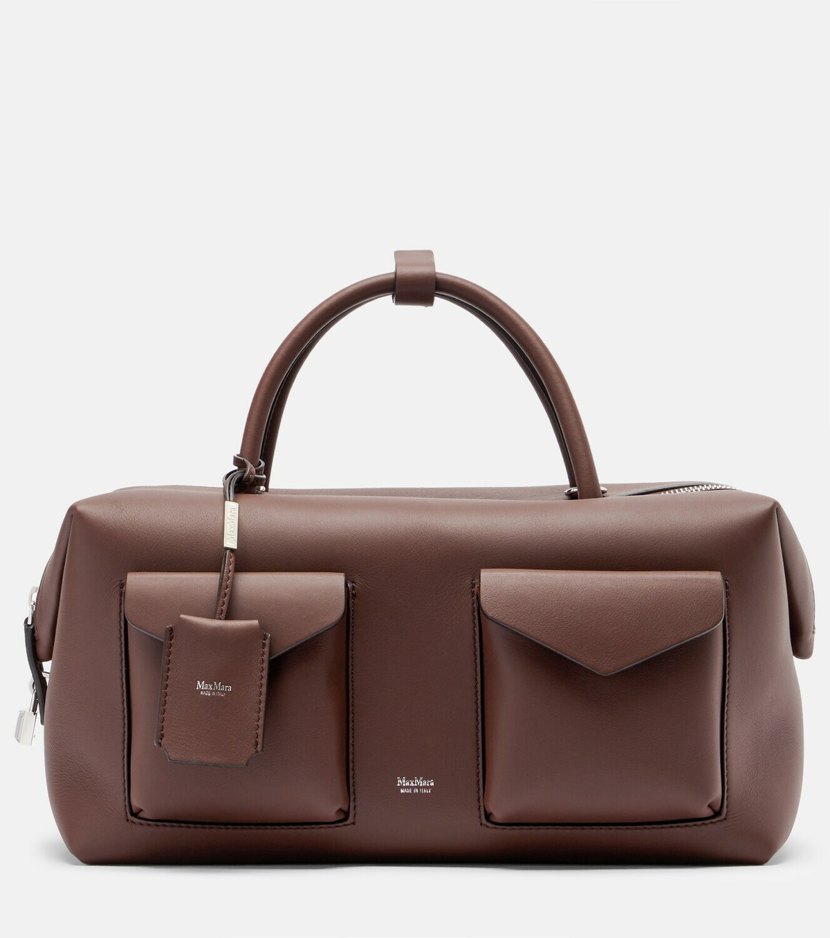 Max Mara Large leather top-handle bag