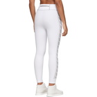 Fendi White and Silver Forever Fendi Elastic Band Leggings