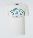 Dolce&Gabbana Embroidered printed cotton jersey T-shirt