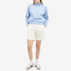 Sporty & Rich Tennis Club '94 Quarter Zip Sweat in Washed Hydrangea/White