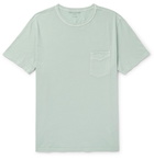 Officine Generale - Garment-Dyed Cotton-Jersey T-Shirt - Turquoise