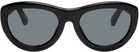 Dries Van Noten Black Linda Farrow Edition Round Sunglasses