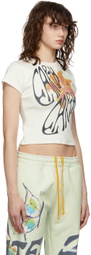 Juliet Johnstone SSENSE Exclusive Off-White Earth Flower T-Shirt