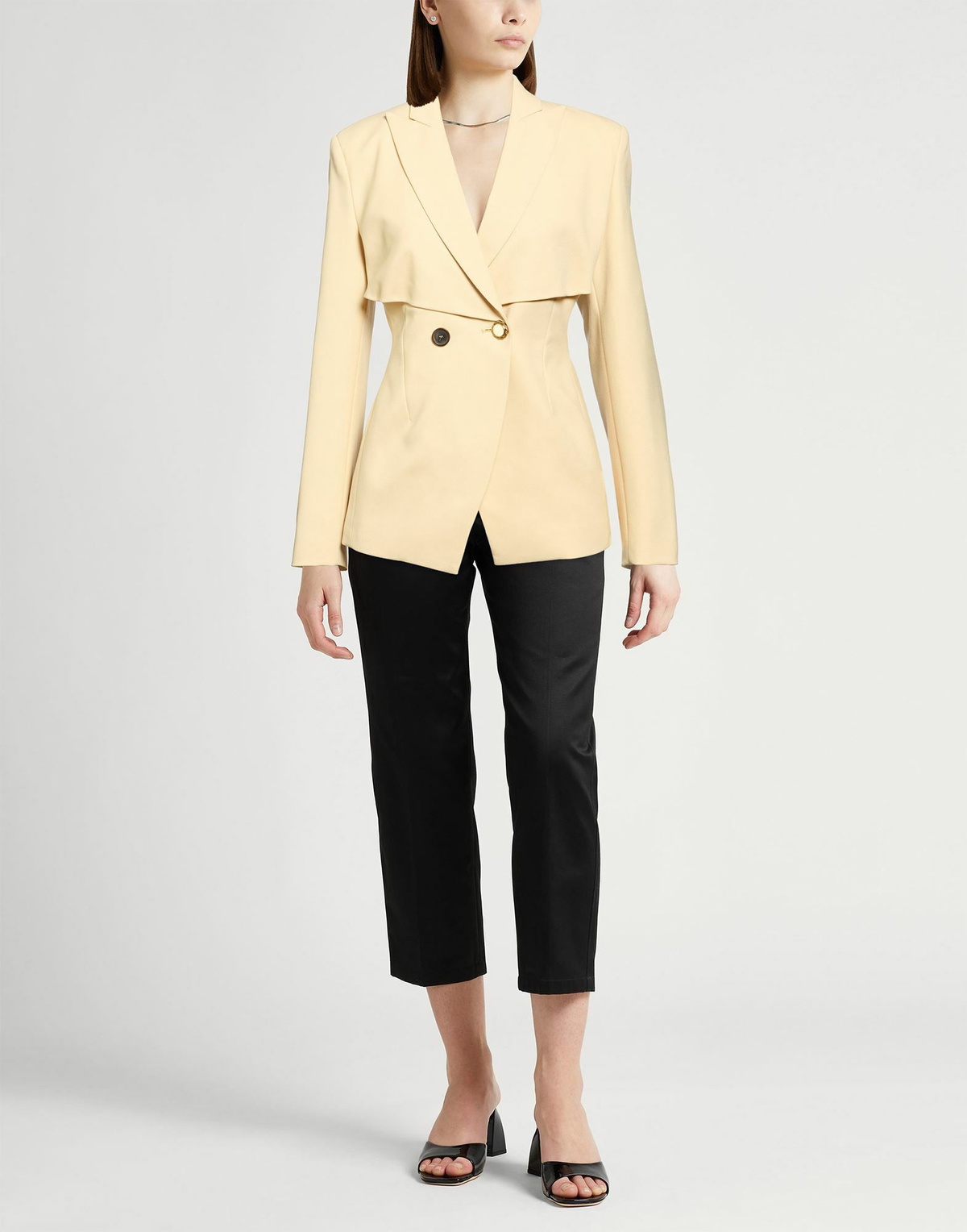 Erika Cavallini Womens Blazer Mustard