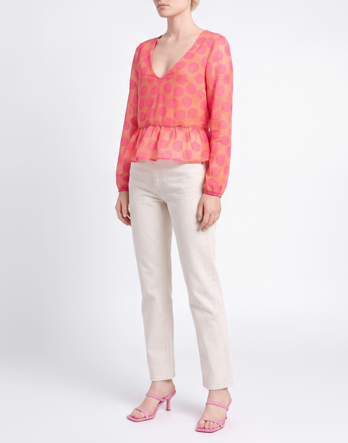 Alessia Santi Womens Top Coral