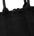 Alexander McQueen - De Manta Leather-Trimmed Shell Tote - Black