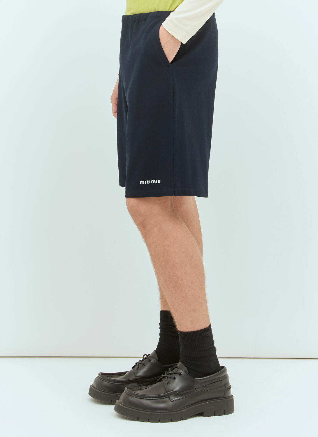 Miu Miu Cotton Piquet Shorts