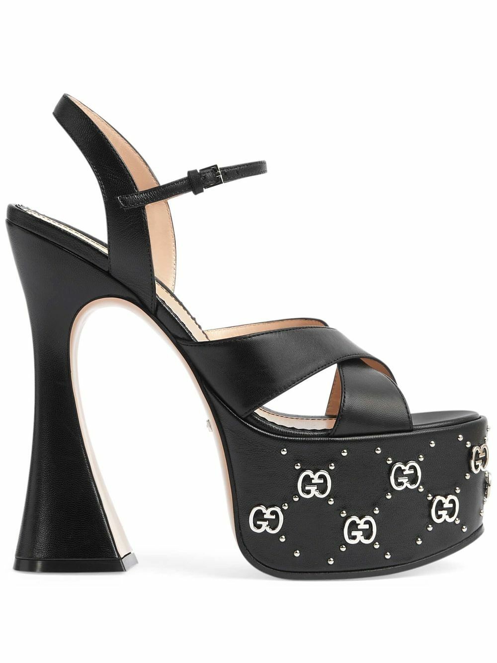 GUCCI - Janaya Leather Platform Sandals Gucci