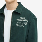 Palmes Men's Fifth Twill Shirt Jacket in Bottle Green