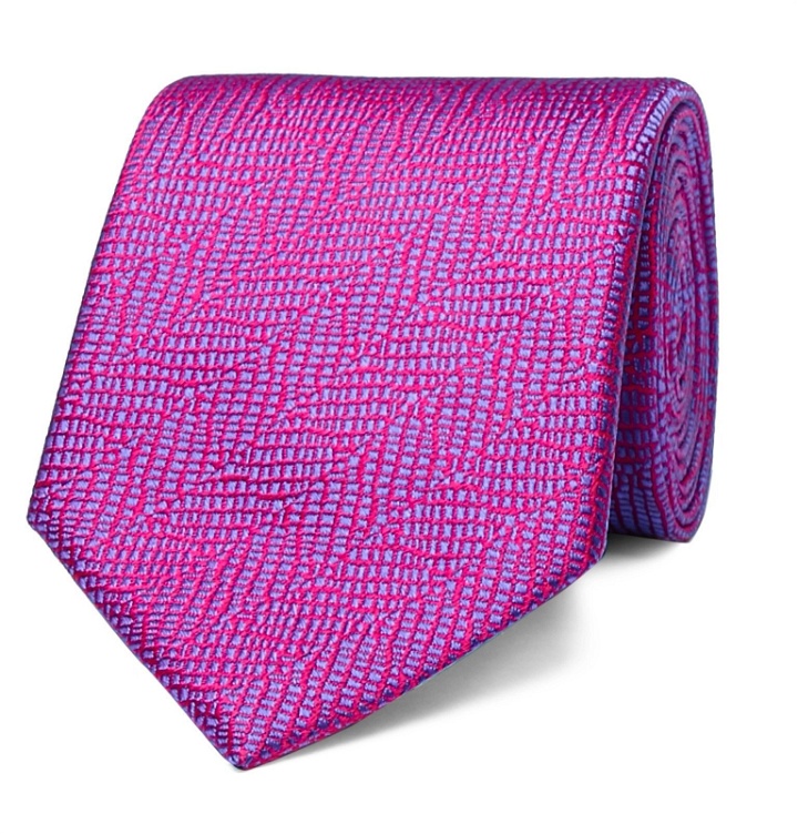 Photo: Charvet - 7.5cm Silk-Jacquard Tie - Pink