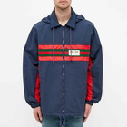 Gucci Men's GRG Stripe & Nautical Logo Zip Windbreaker in Navy