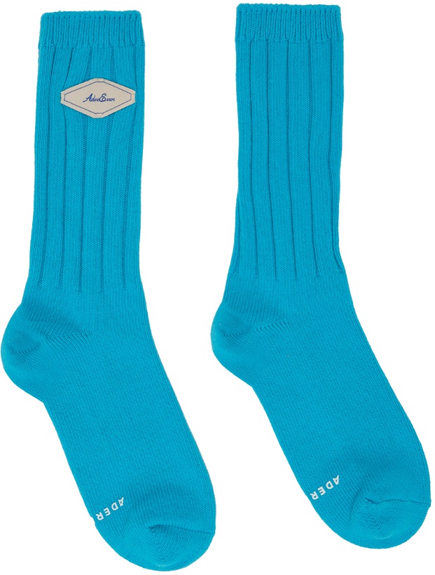 Photo: ADER error Blue Fluic Socks