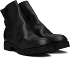 Guidi Black 796LVX Leather Side Zip Top-Ankle Boots