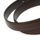 Anderson's Men's Andersons Narrow Stitch Trimmed Leather Belt in Brown