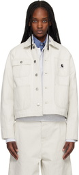 Carhartt Work In Progress Off-White Mercer Stripe Denim Chore Jacket