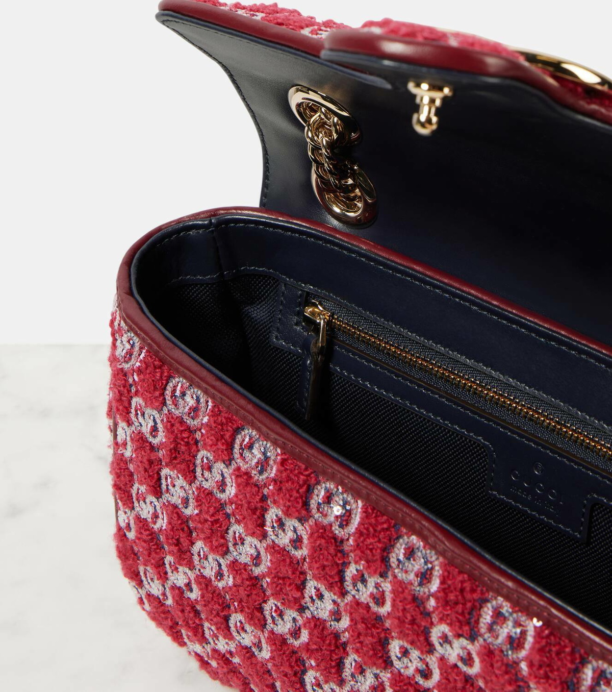 Gucci GG Marmont Medium bouclé shoulder bag Gucci