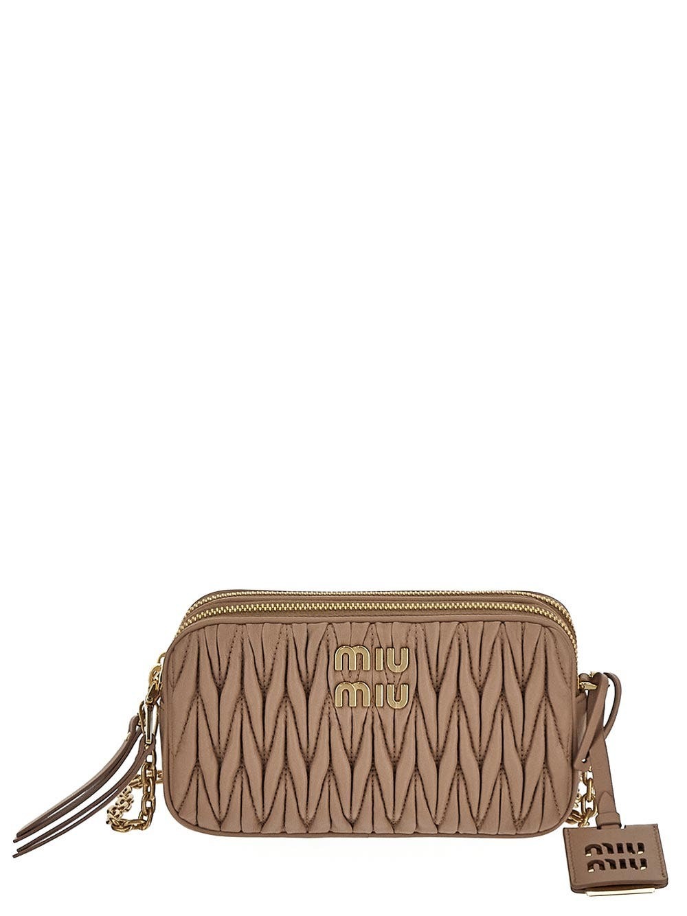 【無料郵送/関税込/正規品】 Miu Miu Matelasse Nappa Leather C Miu Miu Matelassé Nappa Leather Mini Bag Miu Miu