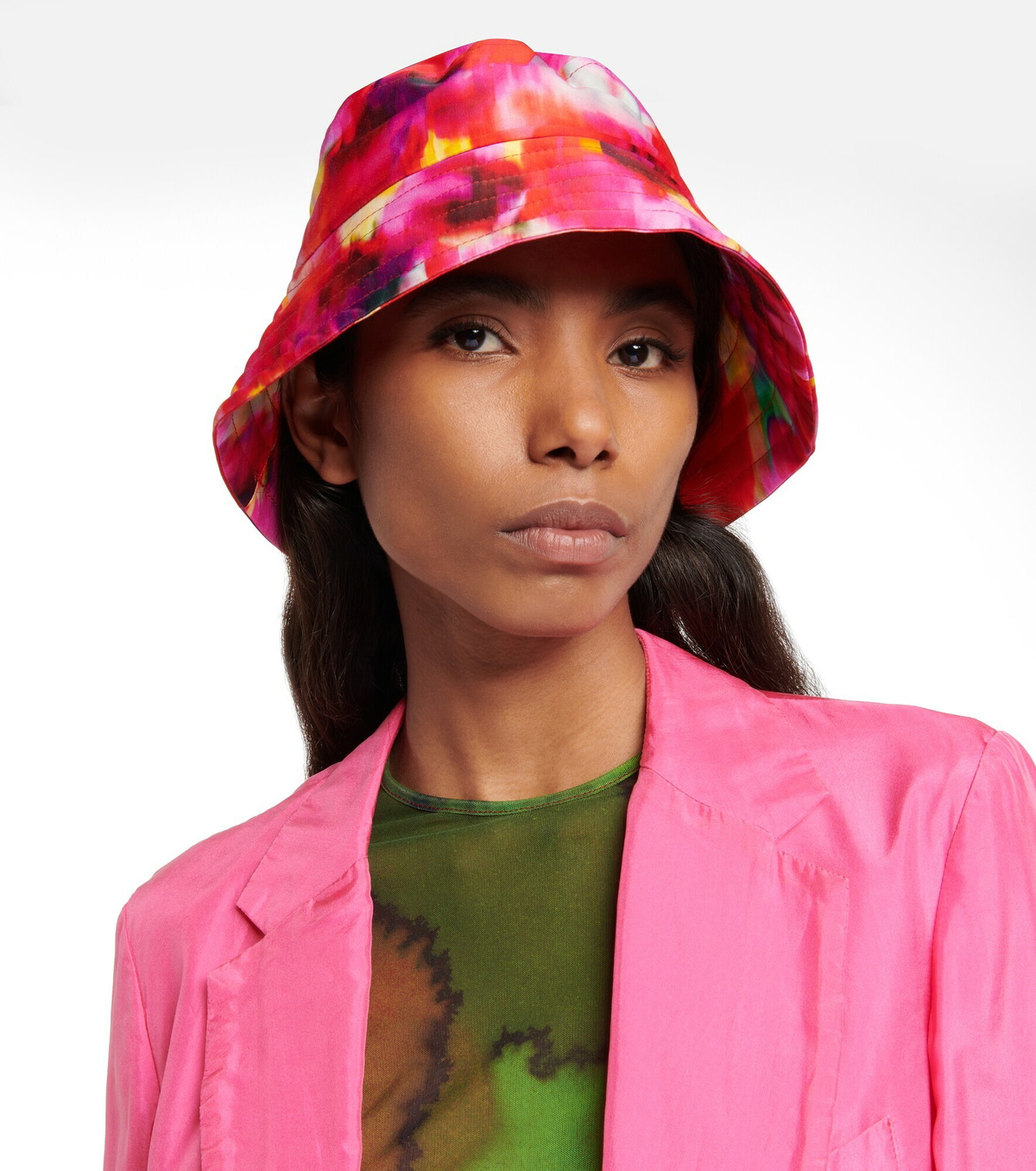 Dries Van Noten - Tie-dye canvas bucket hat Dries Van Noten