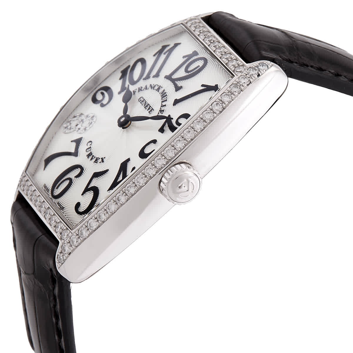 Franck Muller Cintree Curvex Quartz Diamond Unisex Watch 2852 QZ D 1R 8CD AC