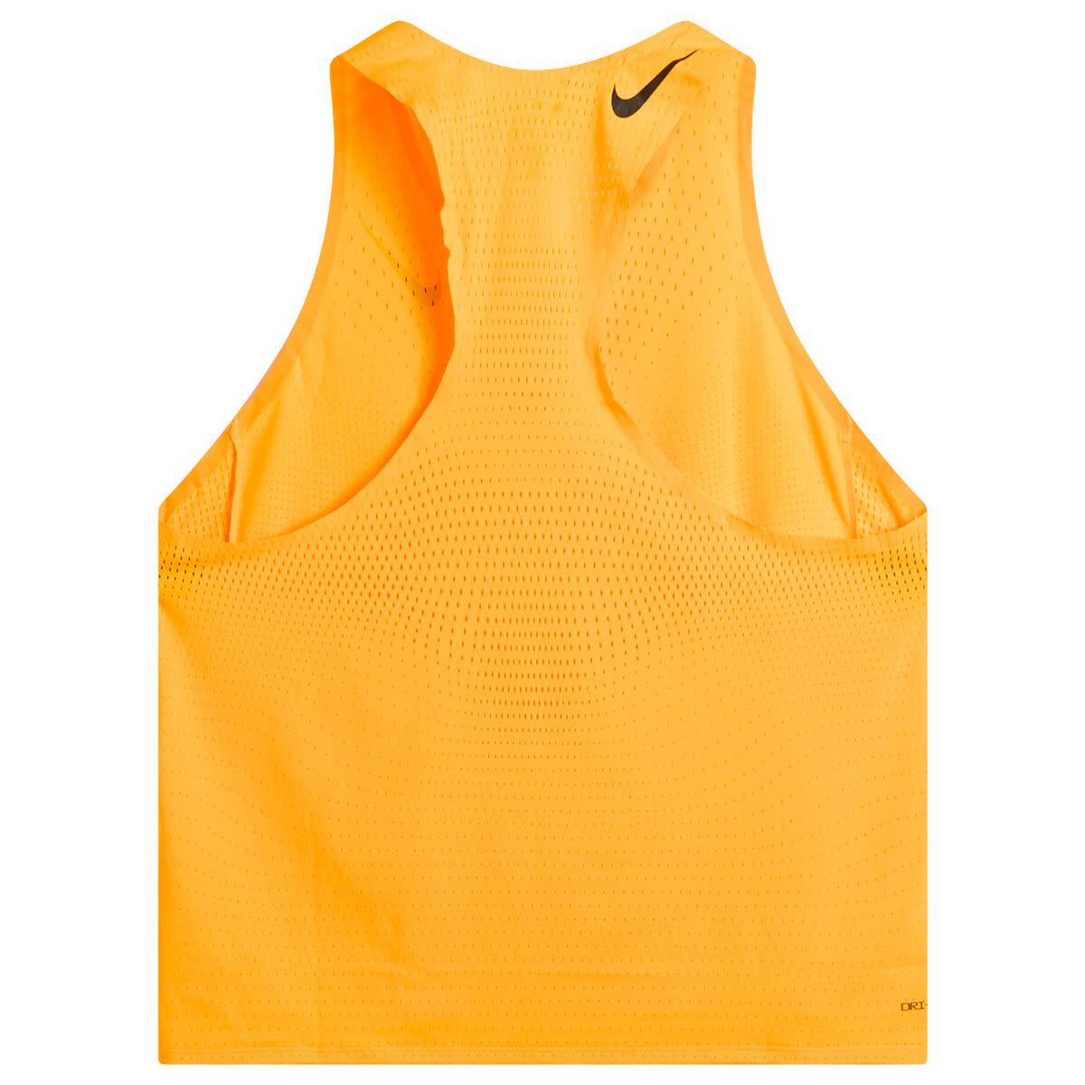 Nike Running Men's Nike Men's AeroSwift Dri-FIT ADV Running Singlet in Laser Orange