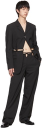 Dion Lee Black Rope Macrame Trousers