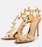 Gianvito Rossi Metallic leather pumps