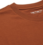 Carhartt WIP - Logo-Appliquéd Cotton-Jersey T-Shirt - Brown