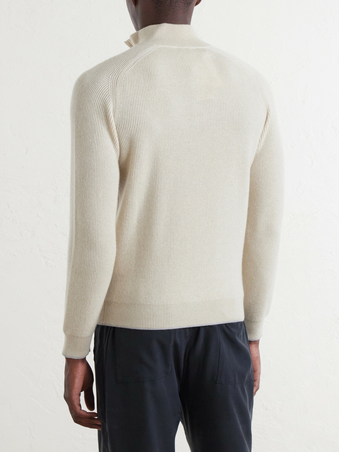 FEDELI - Kyoto Ribbed Cashmere Polo Shirt - Neutrals