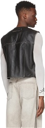 Eytys Black Leather Harper Vest
