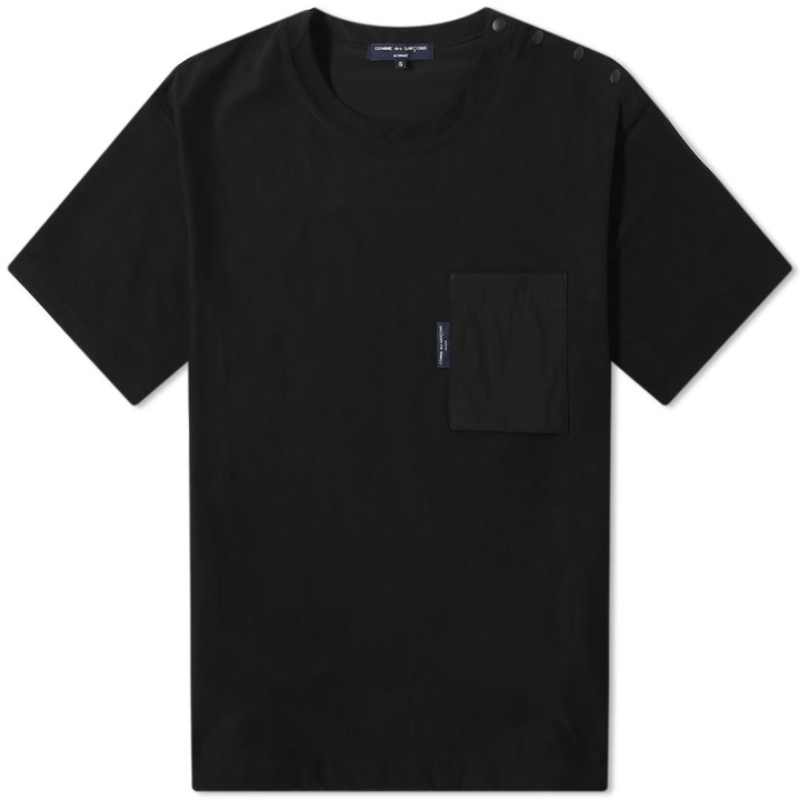 Photo: Comme des Garçons Homme Drawstring Hem Pocket Logo Tee