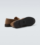 Thom Sweeney Suede penny loafers