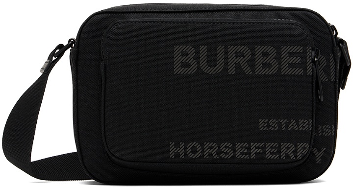 Photo: Burberry Black Horseferry Print Crossbody Bag