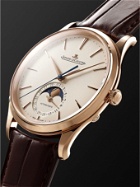 Jaeger-LeCoultre - Master Ultra Thin Automatic Moon-Phase 39mm 18-Karat Pink Gold and Alligator Watch, Ref. No. 1362510