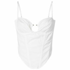 Miaou Women's Deia Corset in Iridescent White