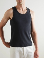 Mr P. - Ribbed Stretch-Organic Cotton-Jersey Tank Top - Gray