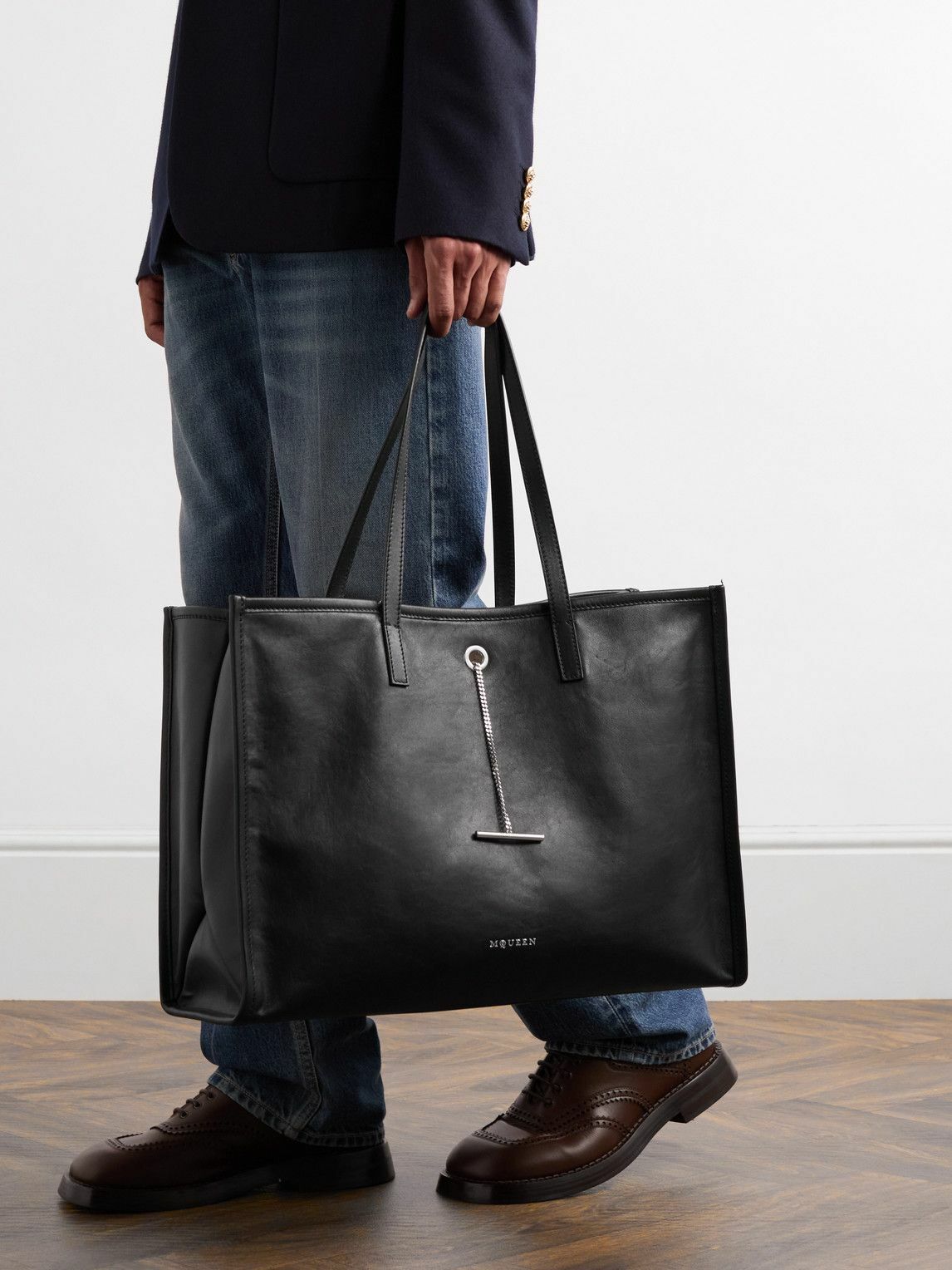 Alexander McQueen - Pendant Leather Tote Bag Alexander McQueen