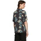Carhartt Work In Progress Black Floral Hawaiian Shirt