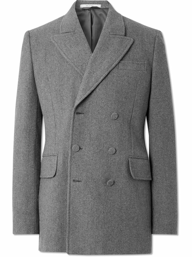 Photo: Gabriela Hearst - Double-Breasted Virgin Wool and Cashmere-Blend Blazer - Gray