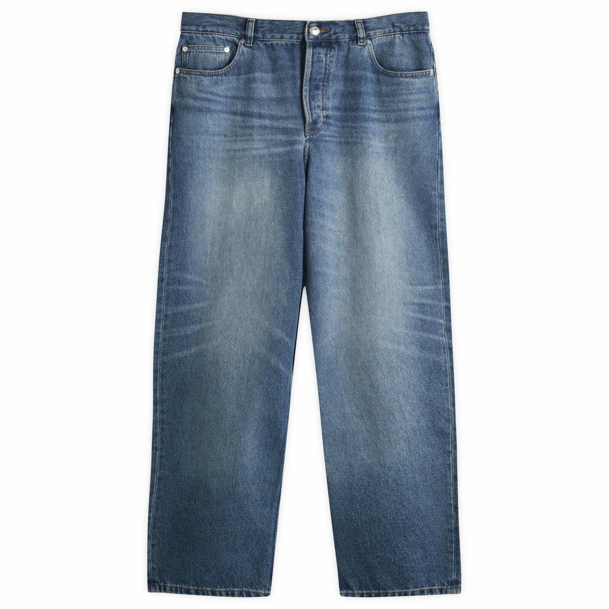 A.P.C. Men's Solal Straight Jeans in Washed Indigo A.P.C.
