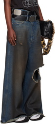 LU'U DAN Blue Dumpster Denim Jeans