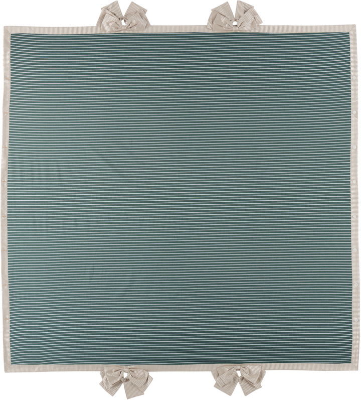 Photo: Gohar World Green & White Bow Tablecloth