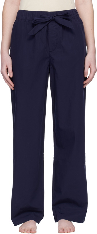 Photo: Tekla Navy Poplin Pyjama Pants