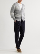 Altea - Slim-Fit Degradé Knitted Cardigan - Gray