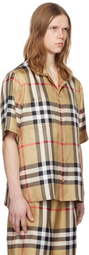 Burberry Beige Check Shirt