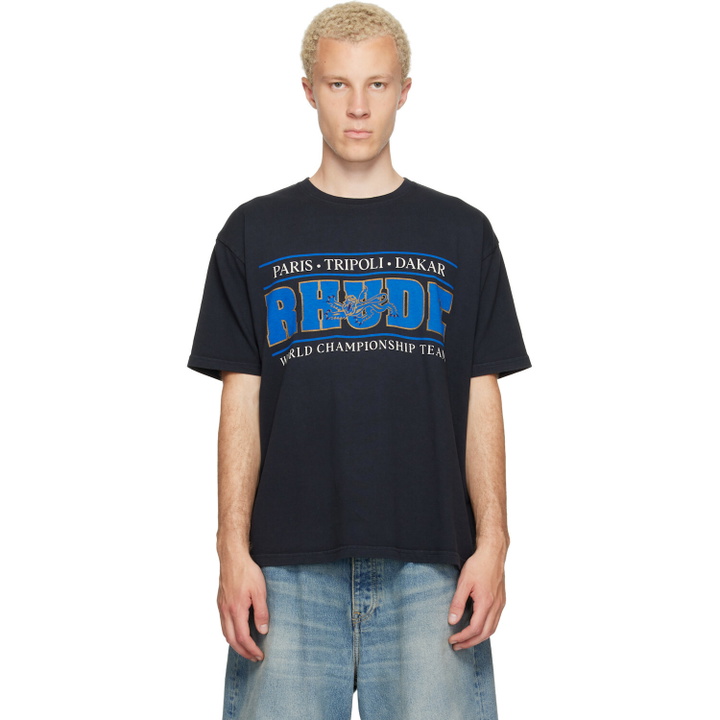 Photo: Rhude Black 'Rhude' Chrono T-shirt