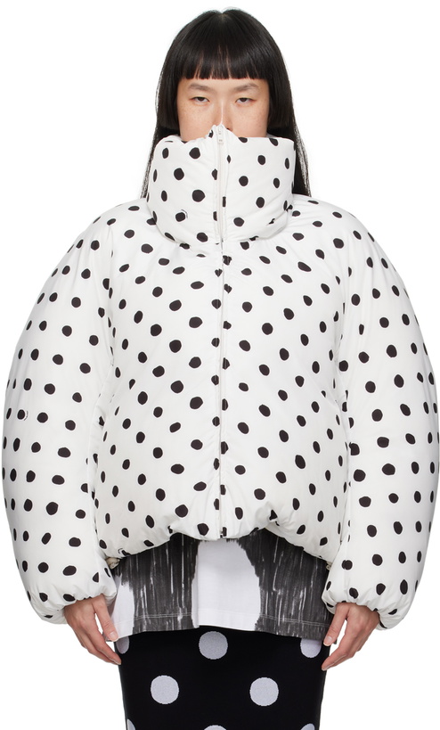 Photo: Marni White Polka Dot Down Jacket